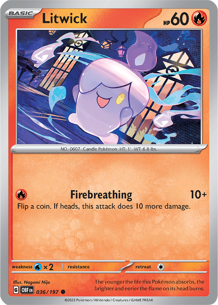 Obsidian Flames 036/197 Litwick