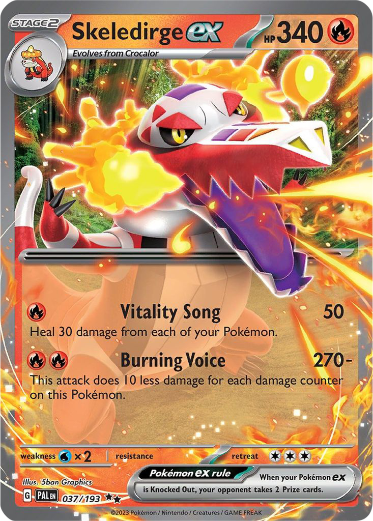 Paldea Evolved 037/193 Skeledirge ex