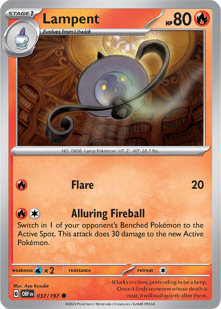 Obsidian Flames 037/197 Lampent