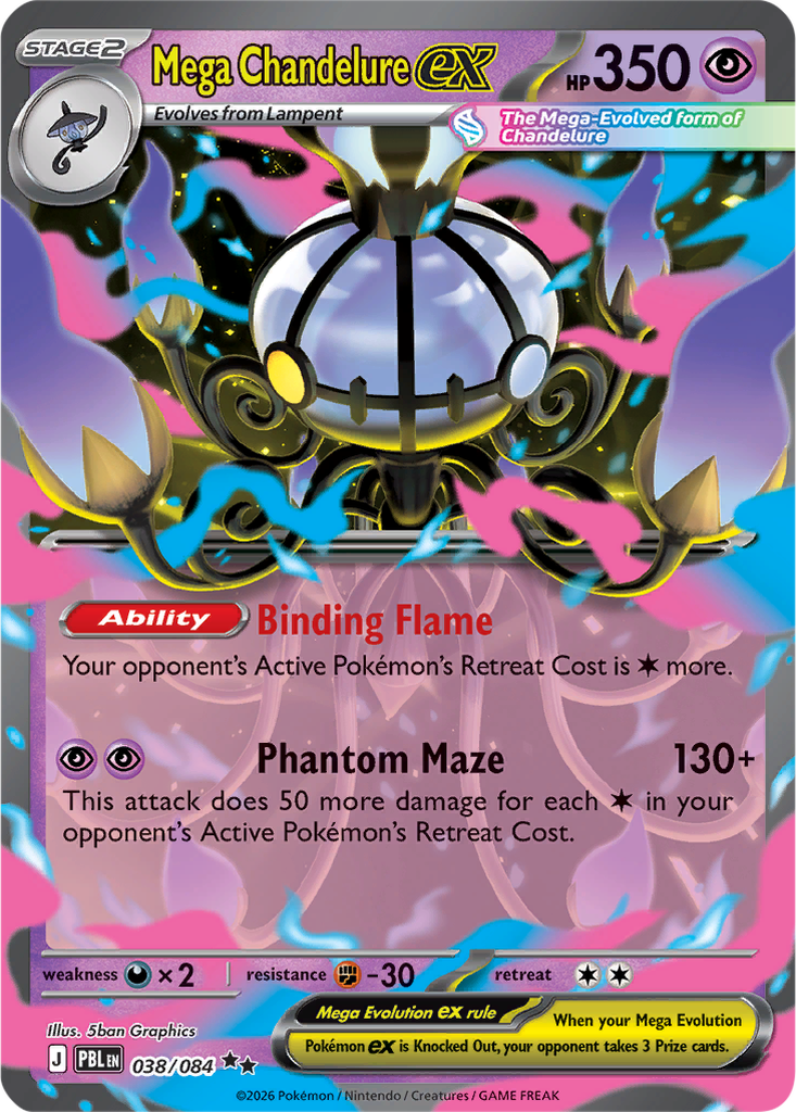 Pitch Black 038/084 Mega Chandelure ex