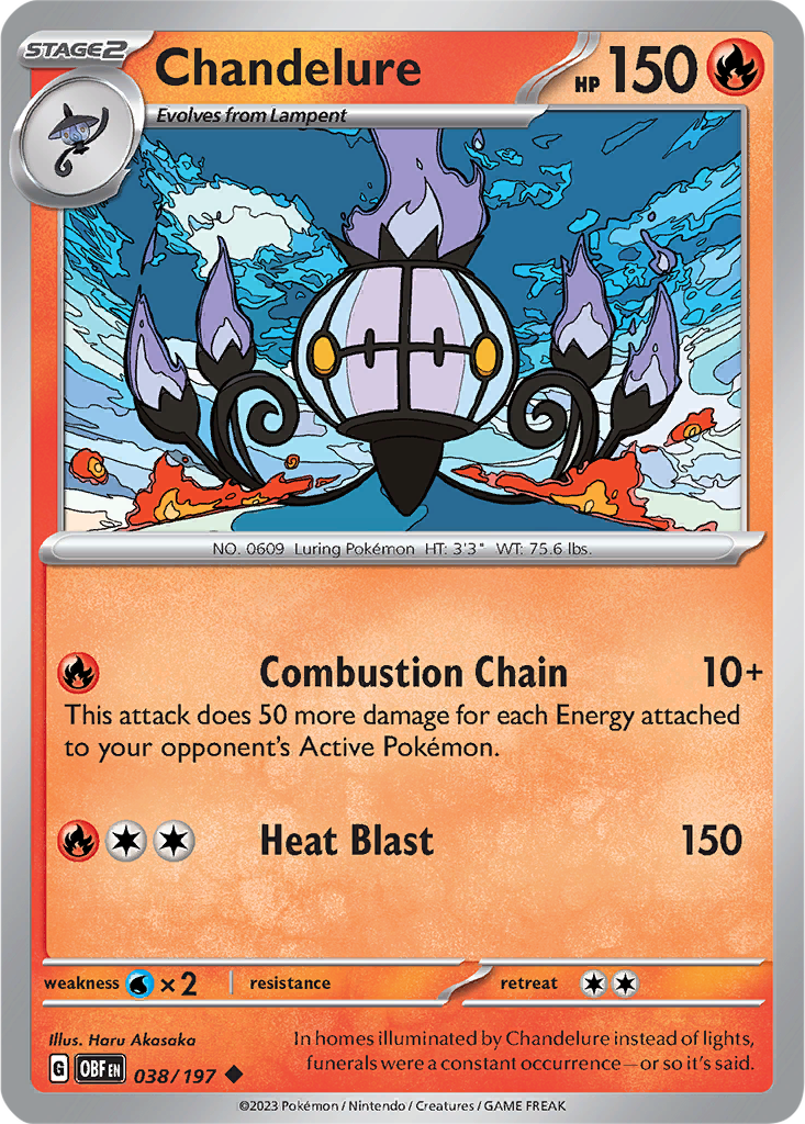 Obsidian Flames 038/197 Chandelure