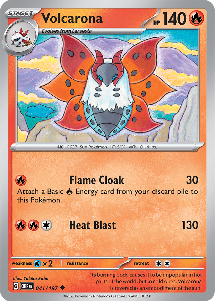 Obsidian Flames 041/197 Volcarona