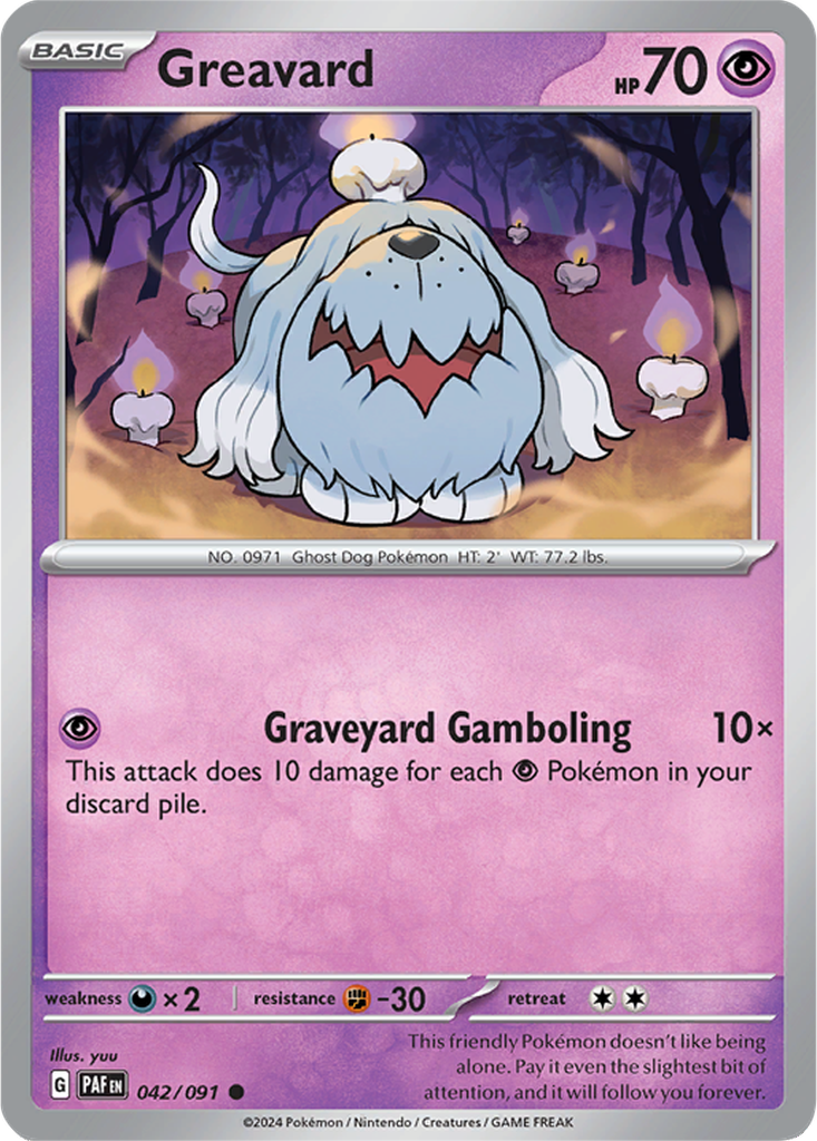 Paldean Fates 042/091 Greavard