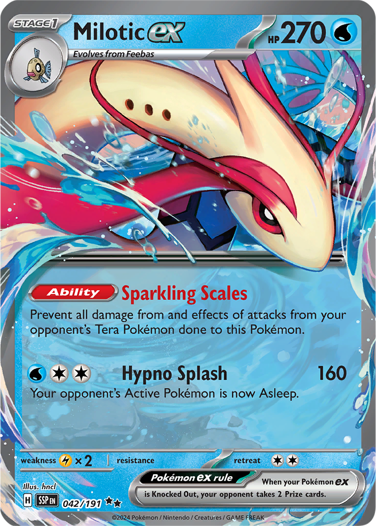 Surging Sparks 042/191 Milotic ex