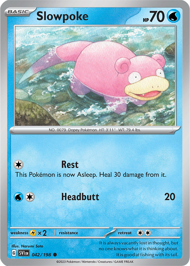 Scarlet & Violet 042/198 Slowpoke