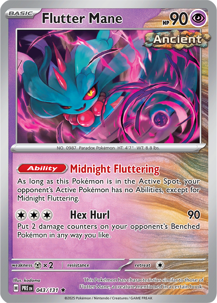 Prismatic Evolutions 043/131 Flutter Mane