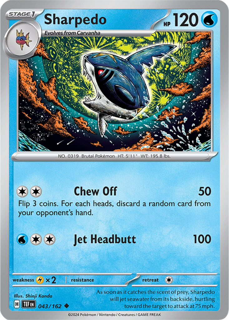 Temporal Forces 043/162 Sharpedo