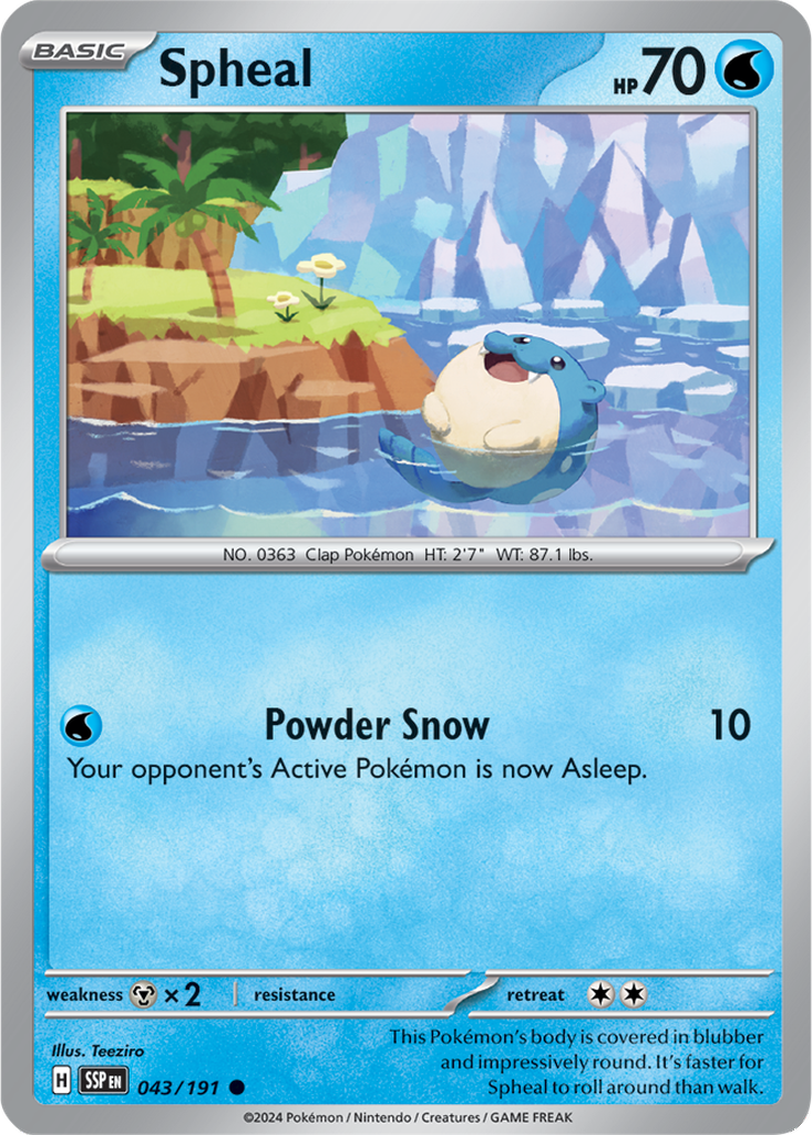 Surging Sparks 043/191 Spheal