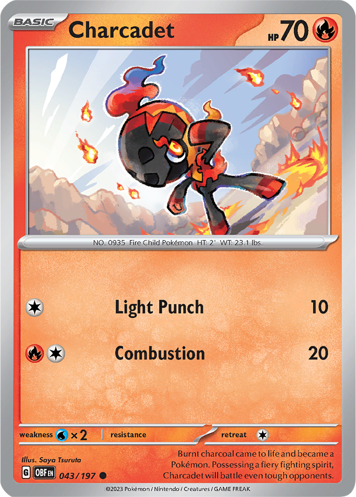 Obsidian Flames 043/197 Charcadet