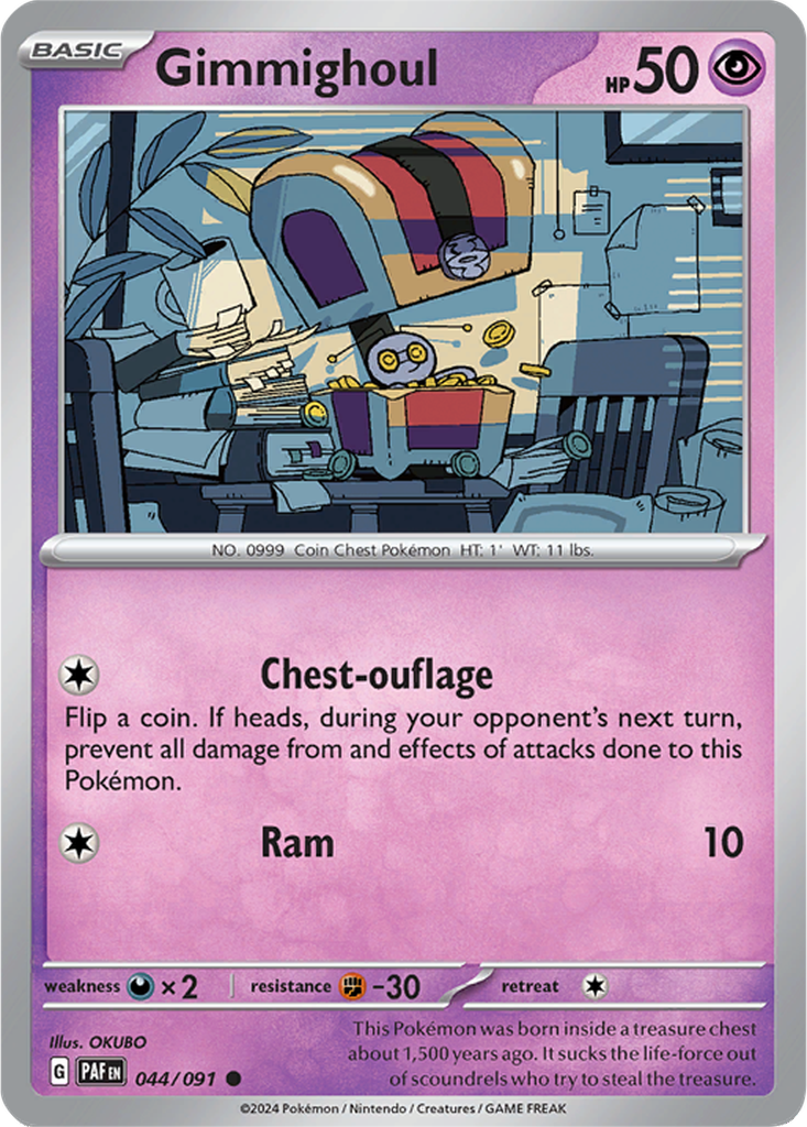 Paldean Fates 044/091 Gimmighoul