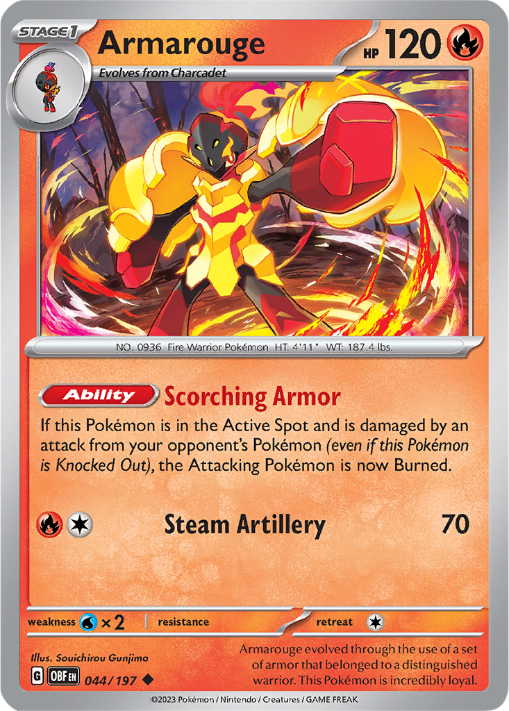 Obsidian Flames 044/197 Armarouge