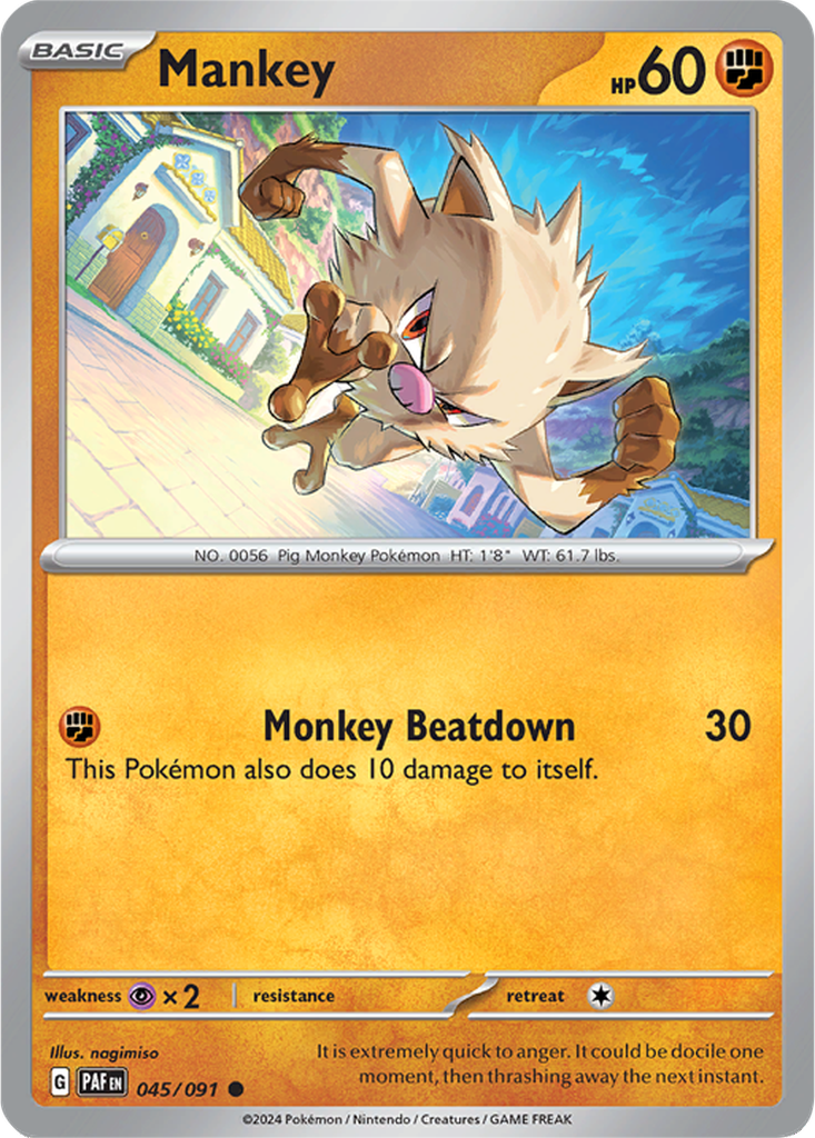 Paldean Fates 045/091 Mankey