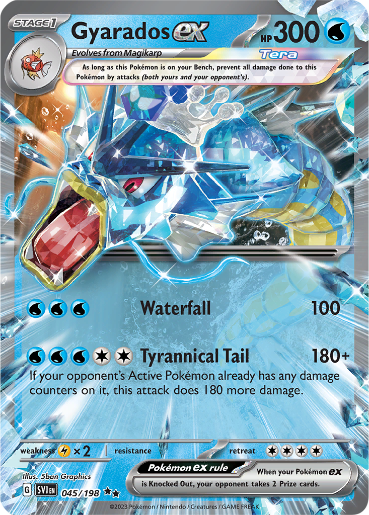 Scarlet & Violet 045/198 Gyarados ex