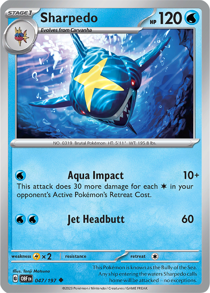 Obsidian Flames 047/197 Sharpedo