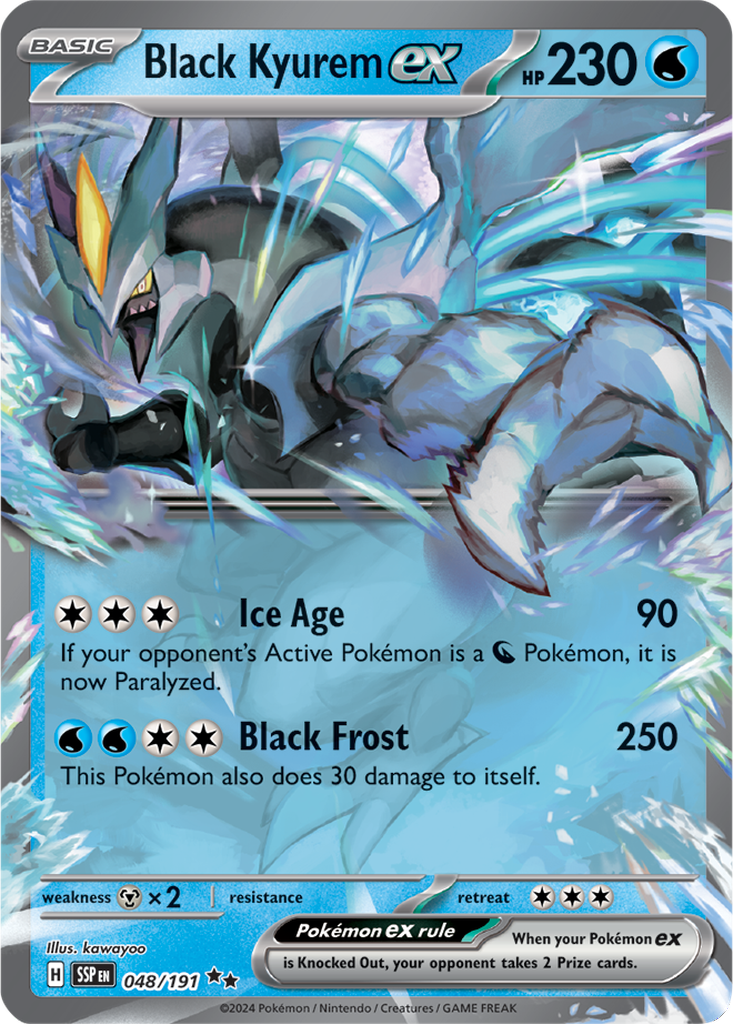 Surging Sparks 048/191 Black Kyurem ex