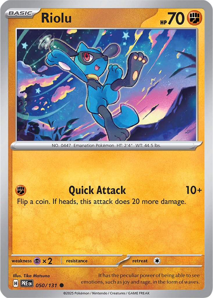 Prismatic Evolutions 050/131 Riolu