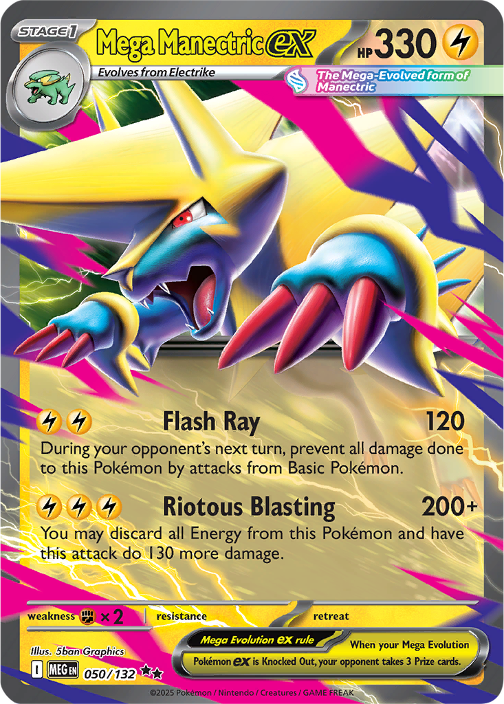 Mega Evolution 050/132 Mega Manectric ex