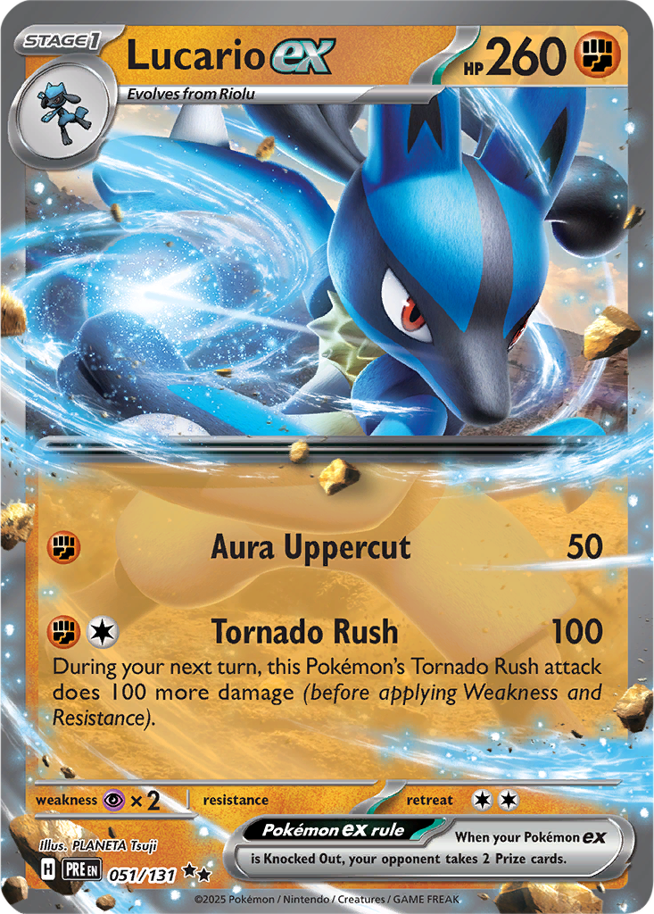 Prismatic Evolutions 051/131 Lucario ex