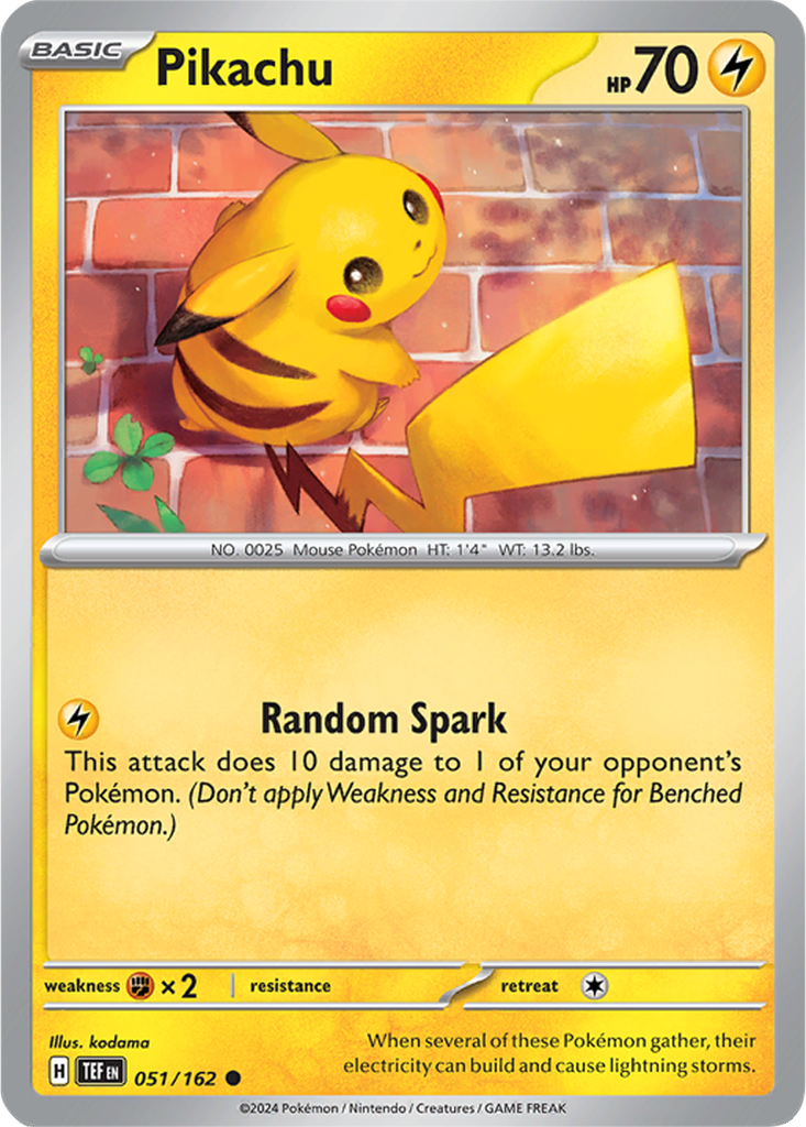 Temporal Forces 051/162 Pikachu