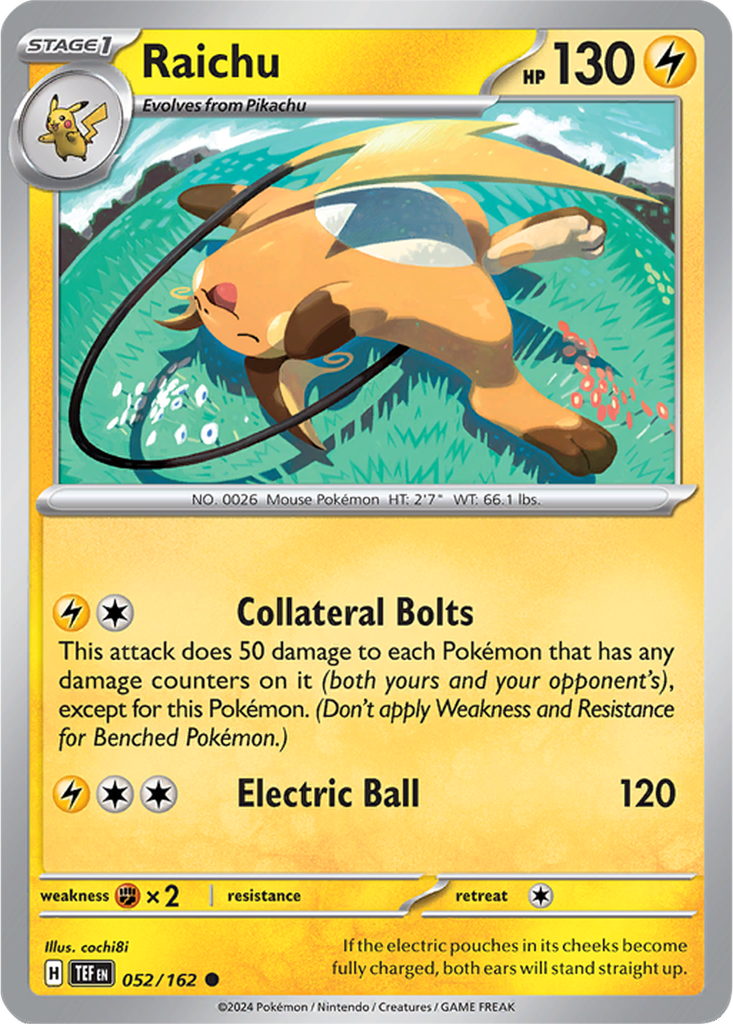 Temporal Forces 052/162 Raichu