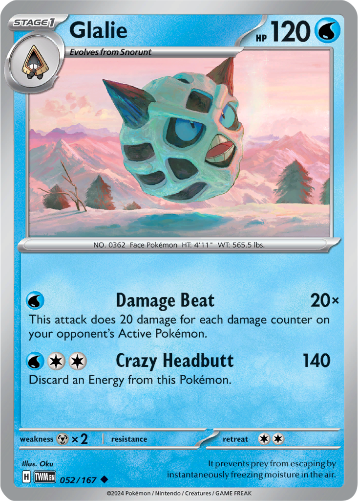 Twilight Masquerade 052/167 Glalie