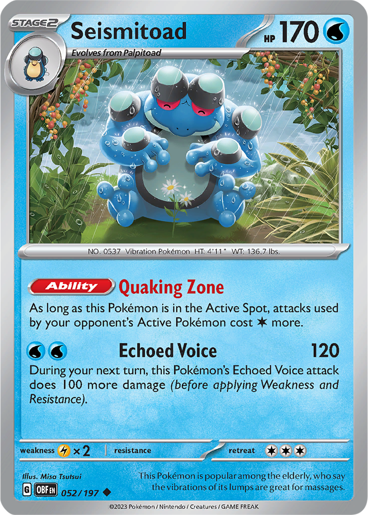 Obsidian Flames 052/197 Seismitoad