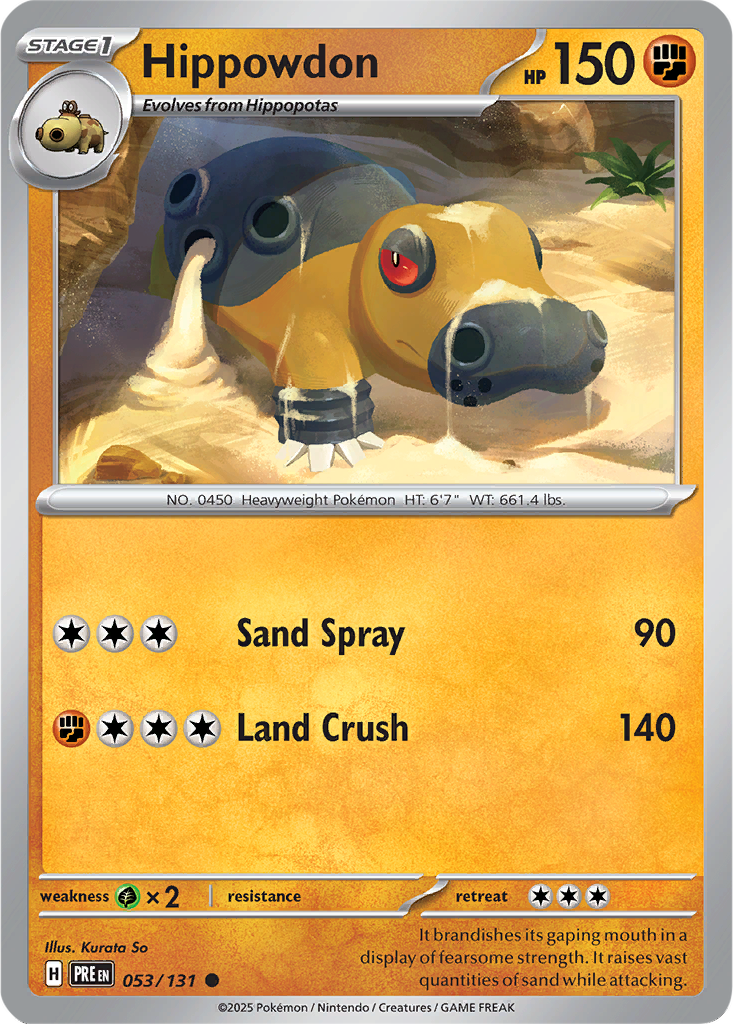 Prismatic Evolutions 053/131 Hippowdon