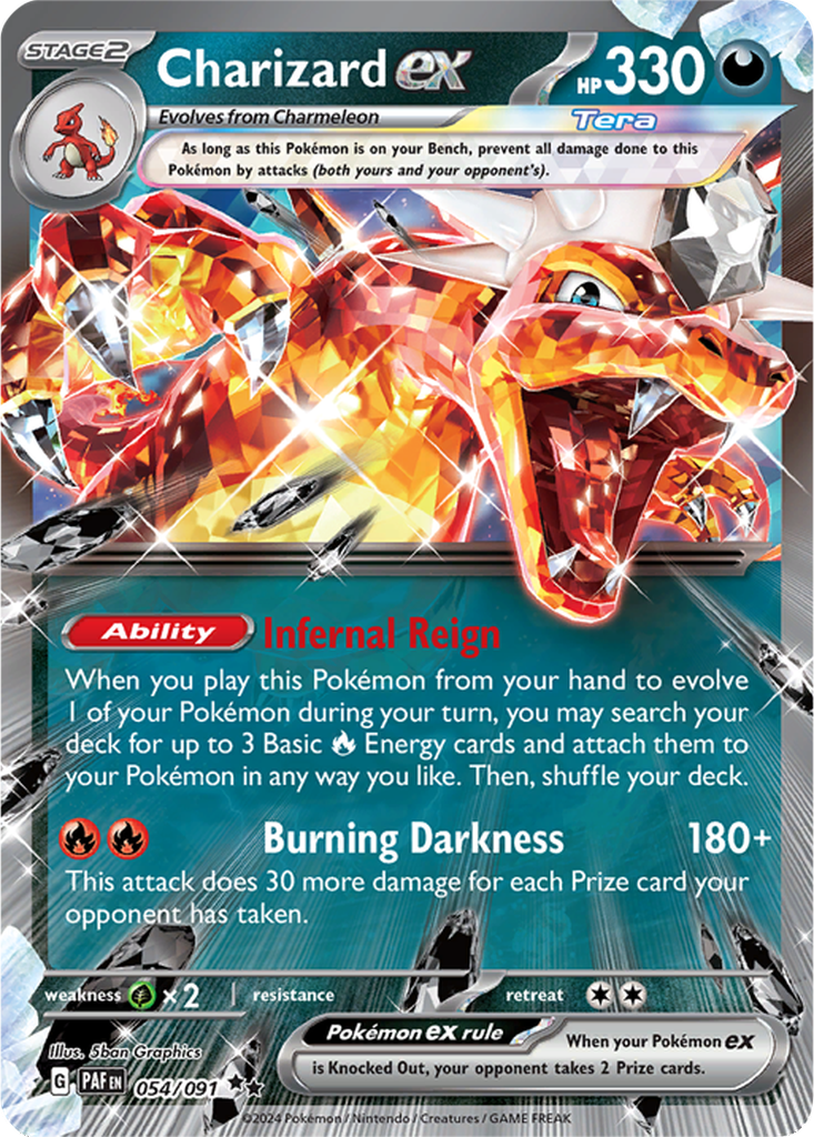 Paldean Fates 054/091 Charizard ex