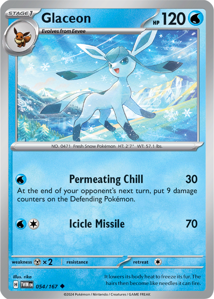 Twilight Masquerade 054/167 Glaceon
