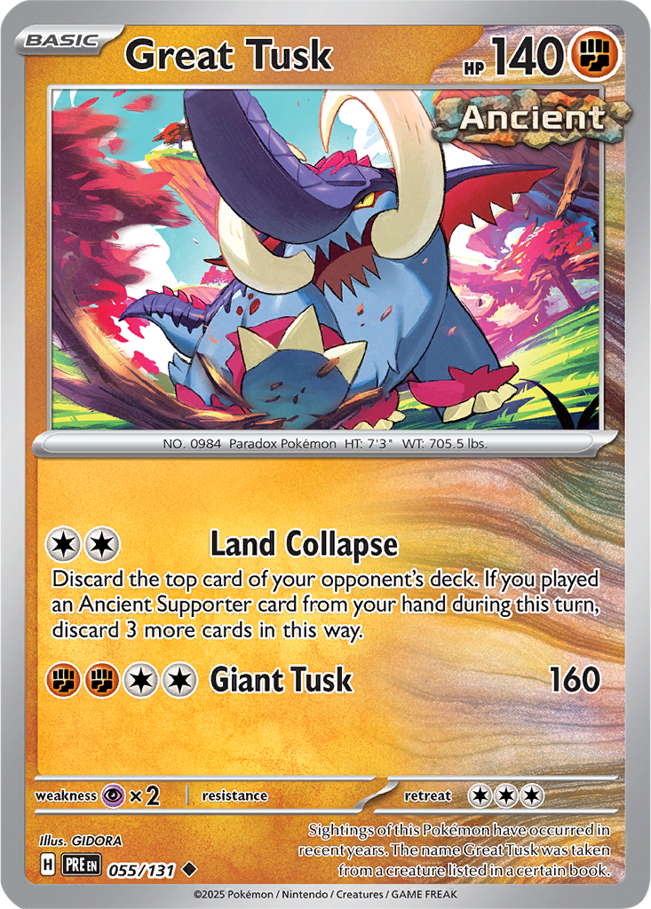Prismatic Evolutions 055/131 Great Tusk