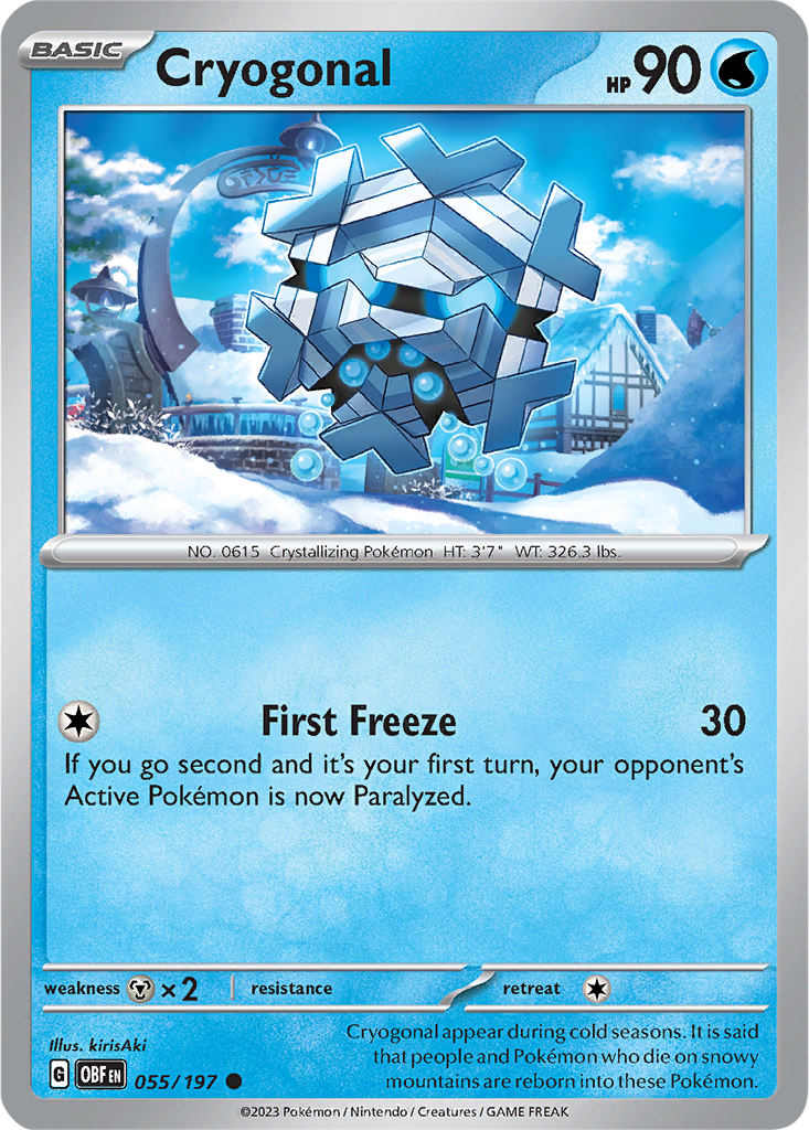 Obsidian Flames 055/197 Cryogonal