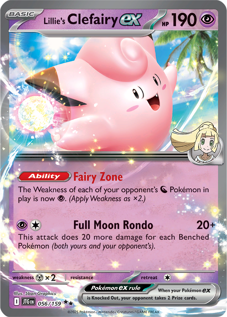 Journey Together 056/159 Lillie's Clefairy ex