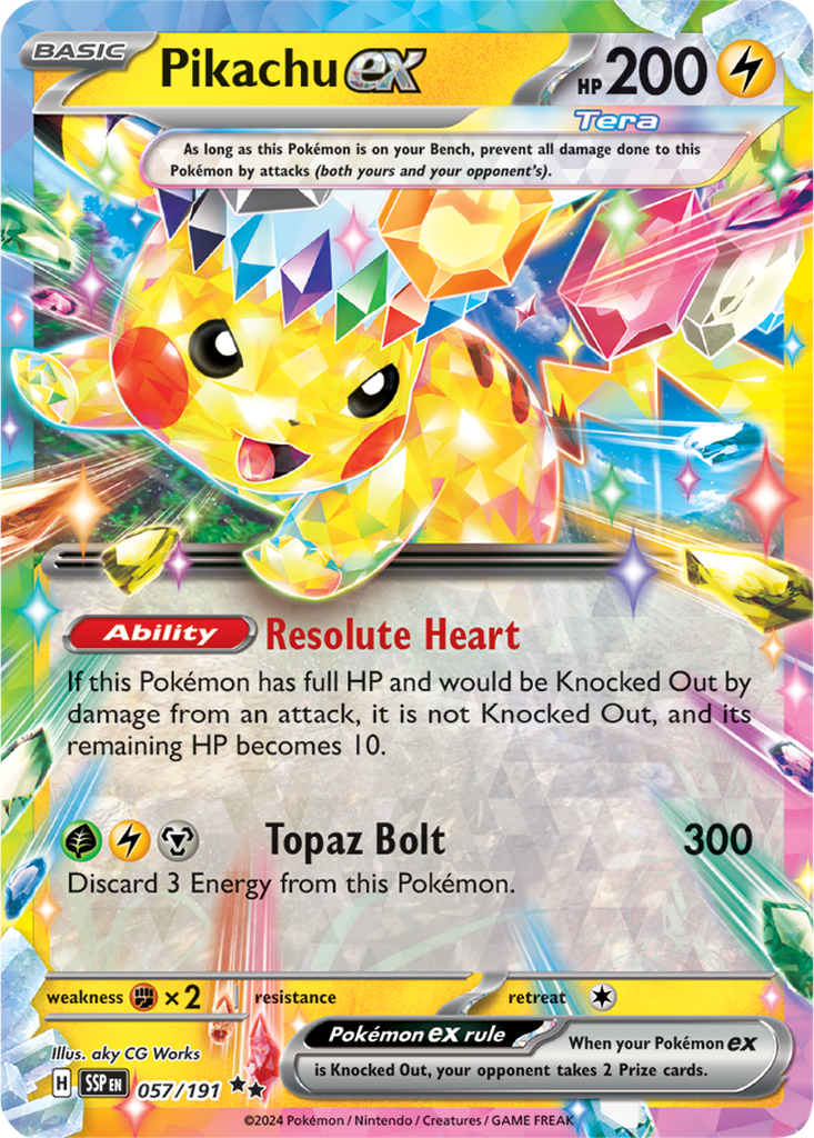 Surging Sparks 057/191 Pikachu ex