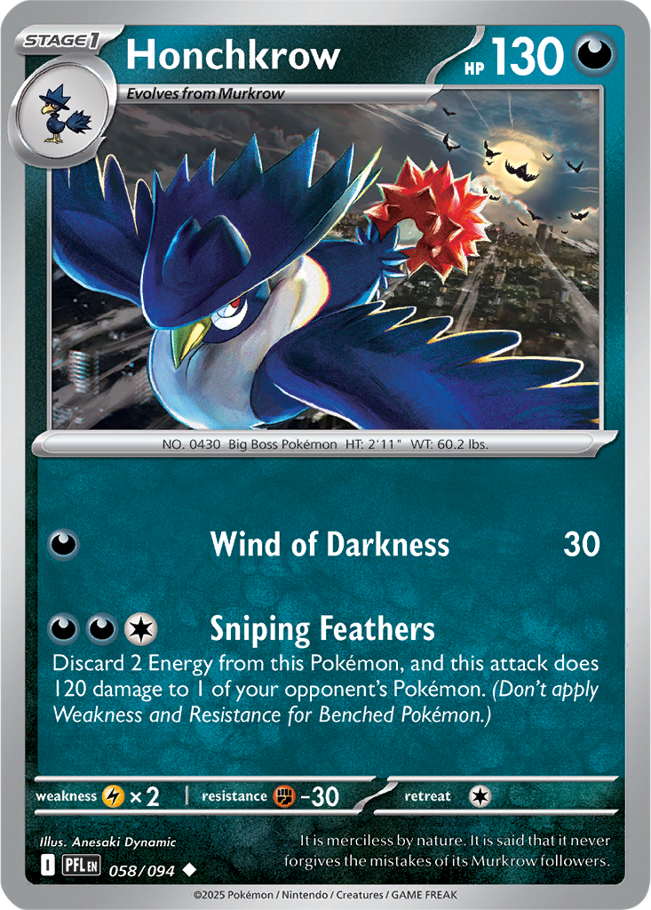 Phantasmal Flames 058/094 Honchkrow