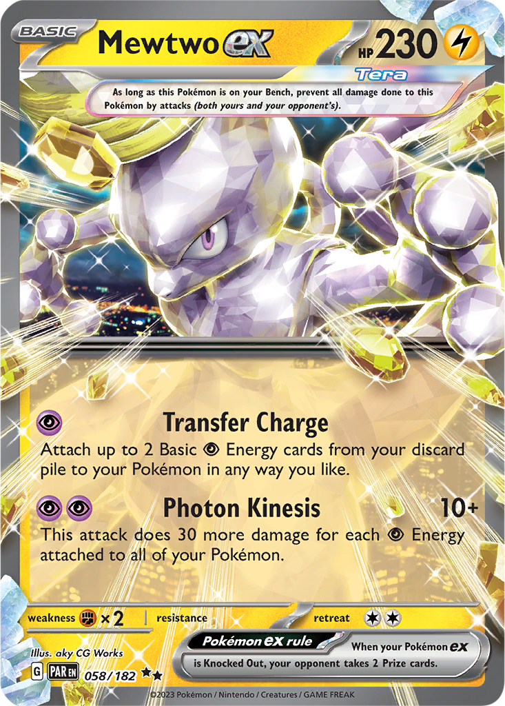 Paradox Rift 058/182 Mewtwo ex