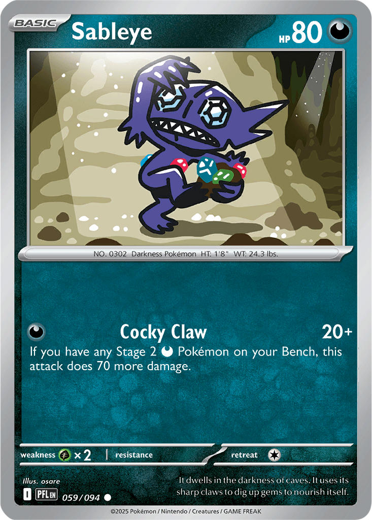 Phantasmal Flames 059/094 Sableye