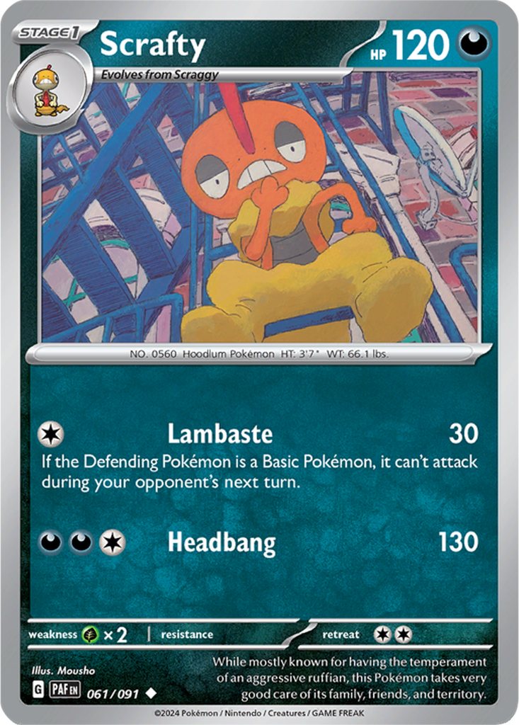 Paldean Fates 061/091 Scrafty