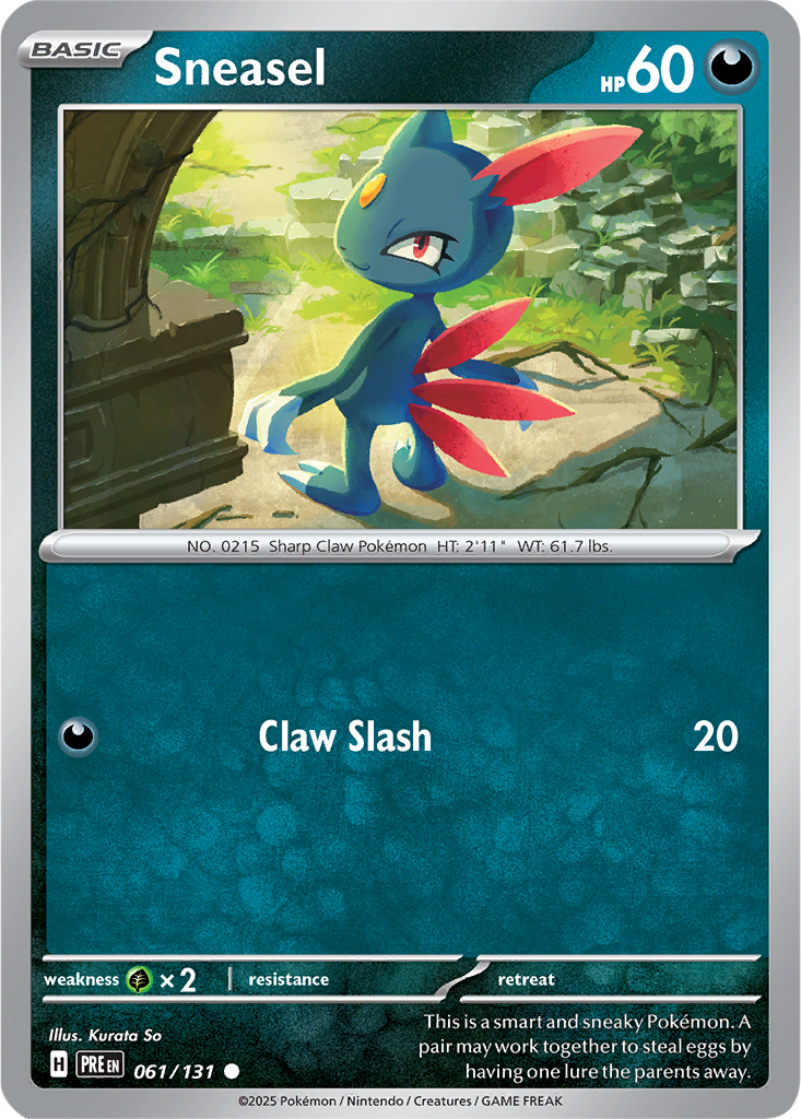 Prismatic Evolutions 061/131 Sneasel