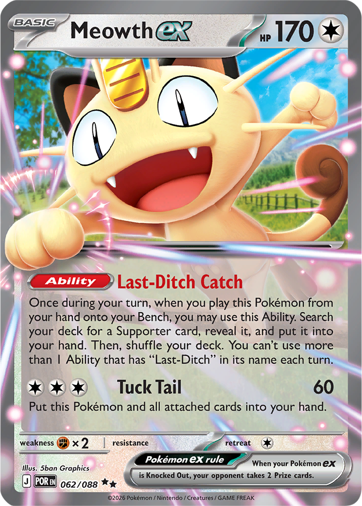 Perfect Order 062/088 Meowth ex