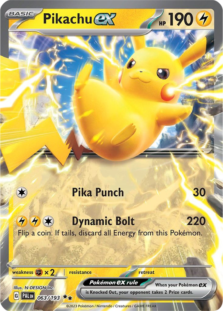 Paldea Evolved 063/193 Pikachu ex