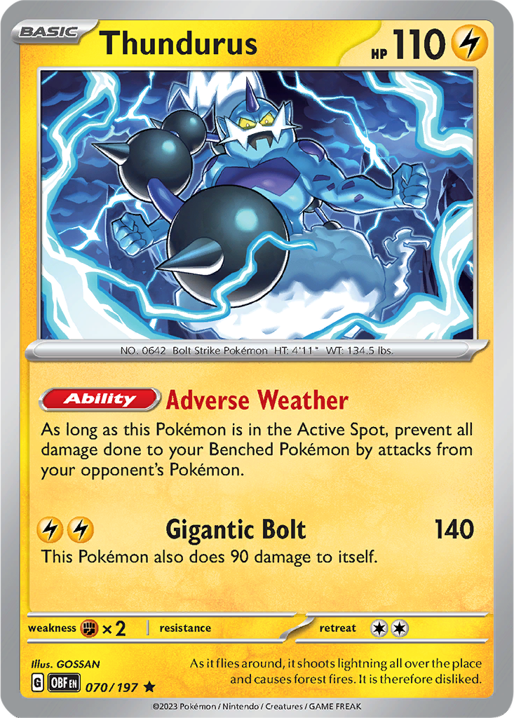 Obsidian Flames 070/197 Thundurus