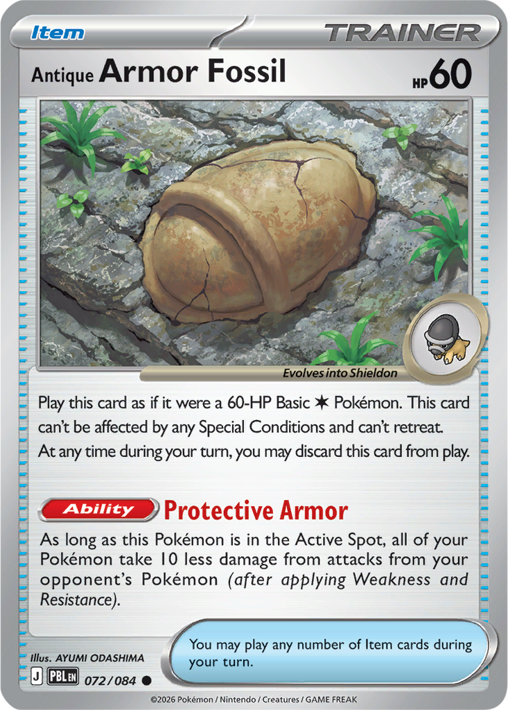 Pitch Black 072/084 Antique Armor Fossil