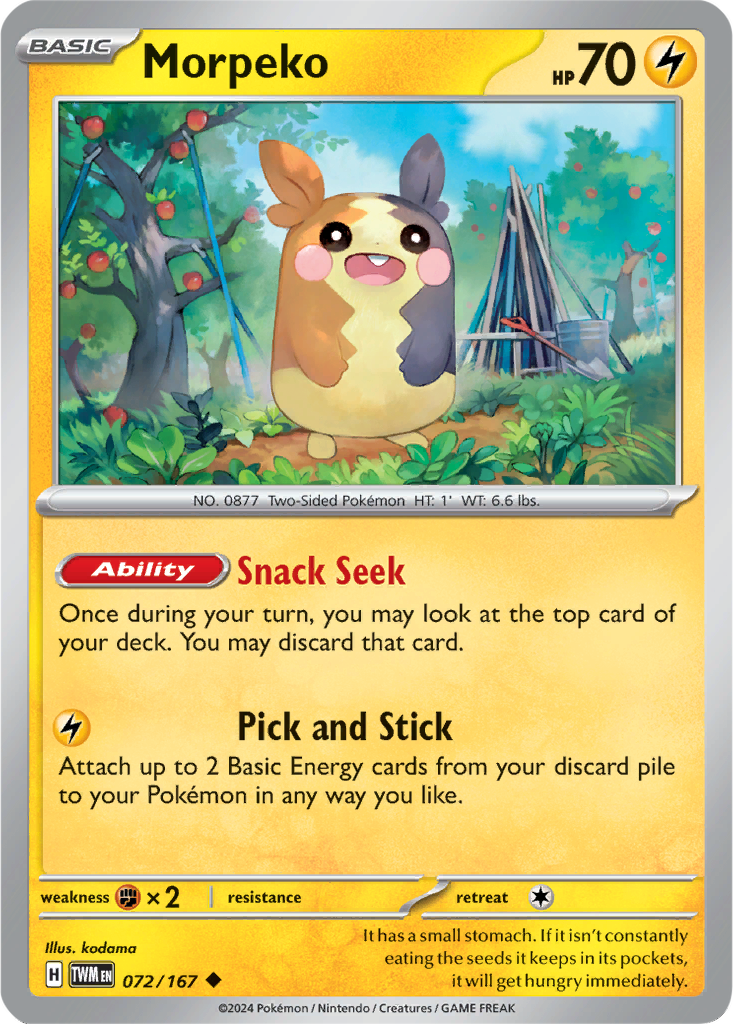 Twilight Masquerade 072/167 Morpeko
