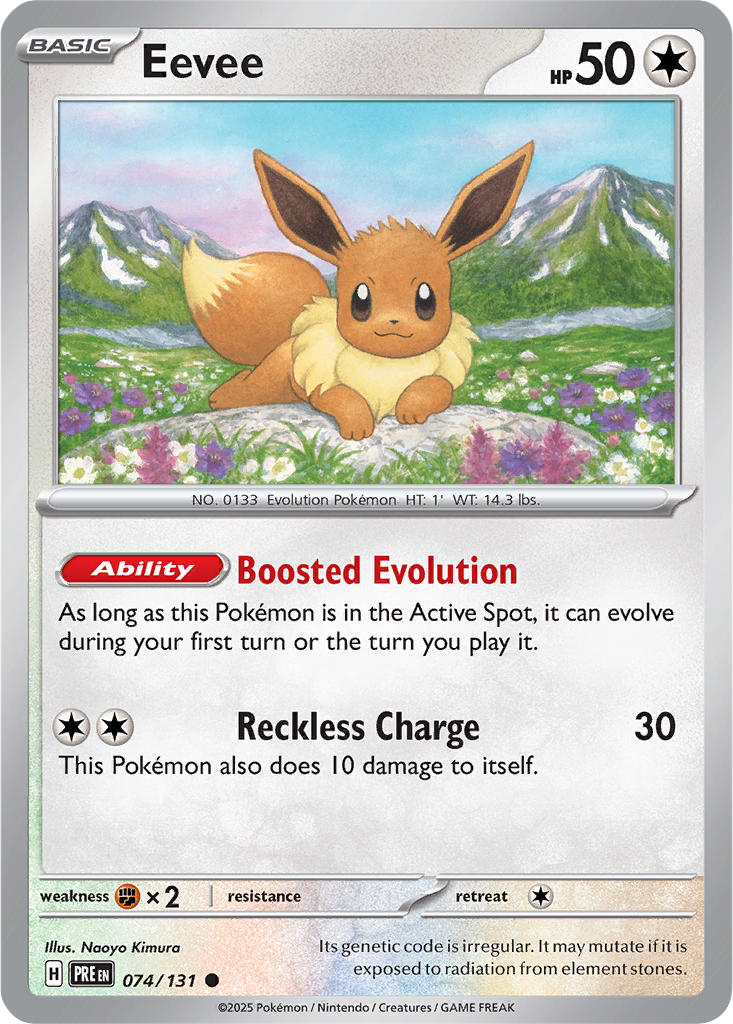 Prismatic Evolutions 074/131 Eevee