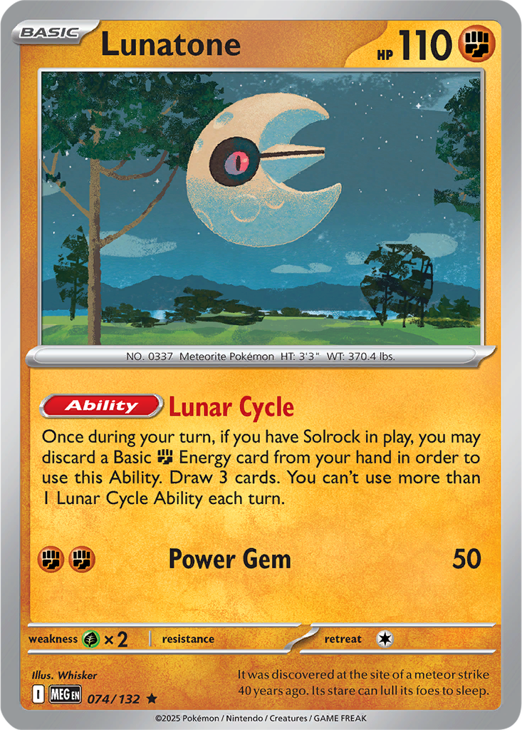 Mega Evolution 074/132 Lunatone