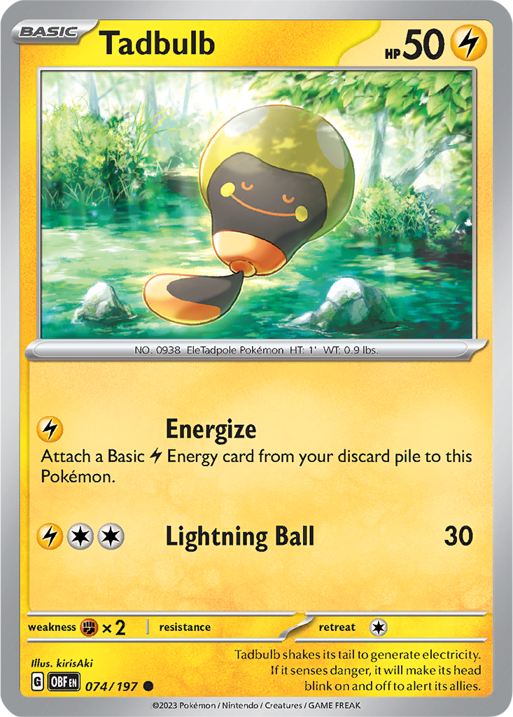 Obsidian Flames 074/197 Tadbulb