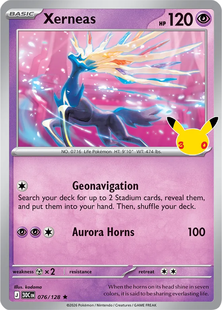 30th Celebration 076/128 Xerneas