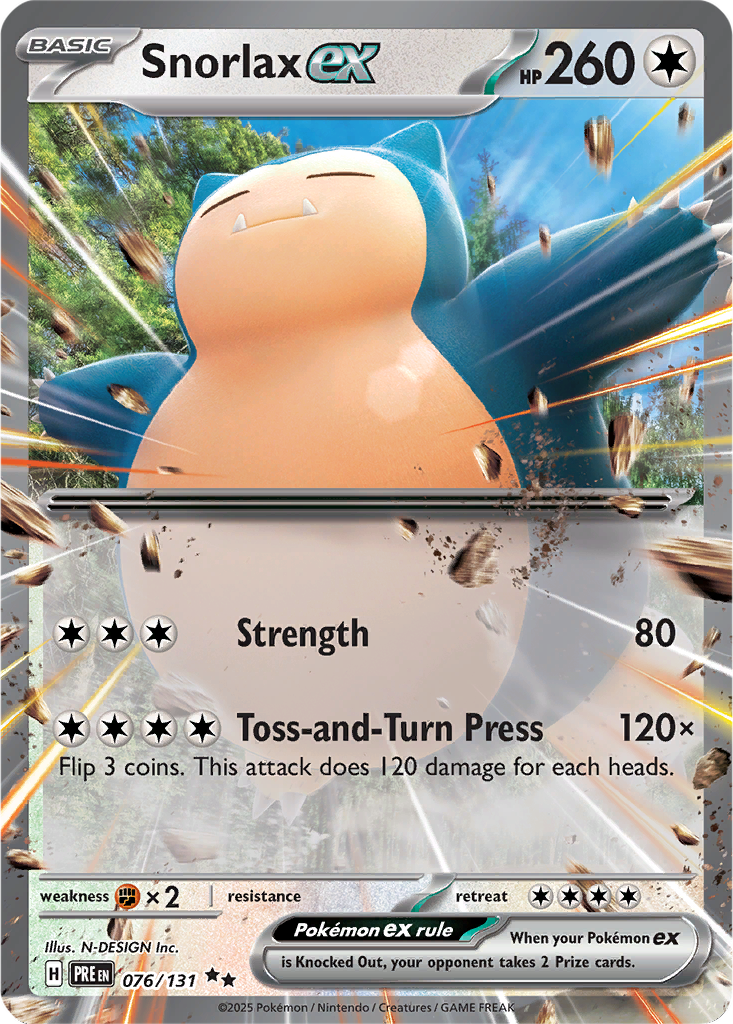 Prismatic Evolutions 076/131 Snorlax ex
