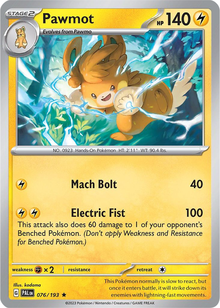 Paldea Evolved 076/193 Pawmot