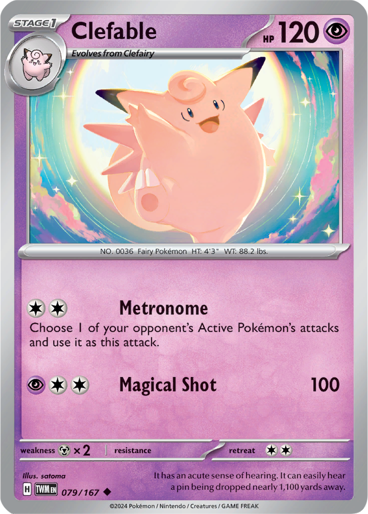 Twilight Masquerade 079/167 Clefable